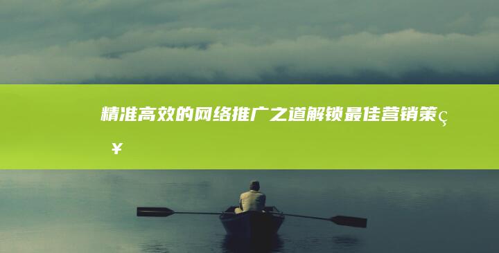 精准高效的网络推广之道：解锁最佳营销策略